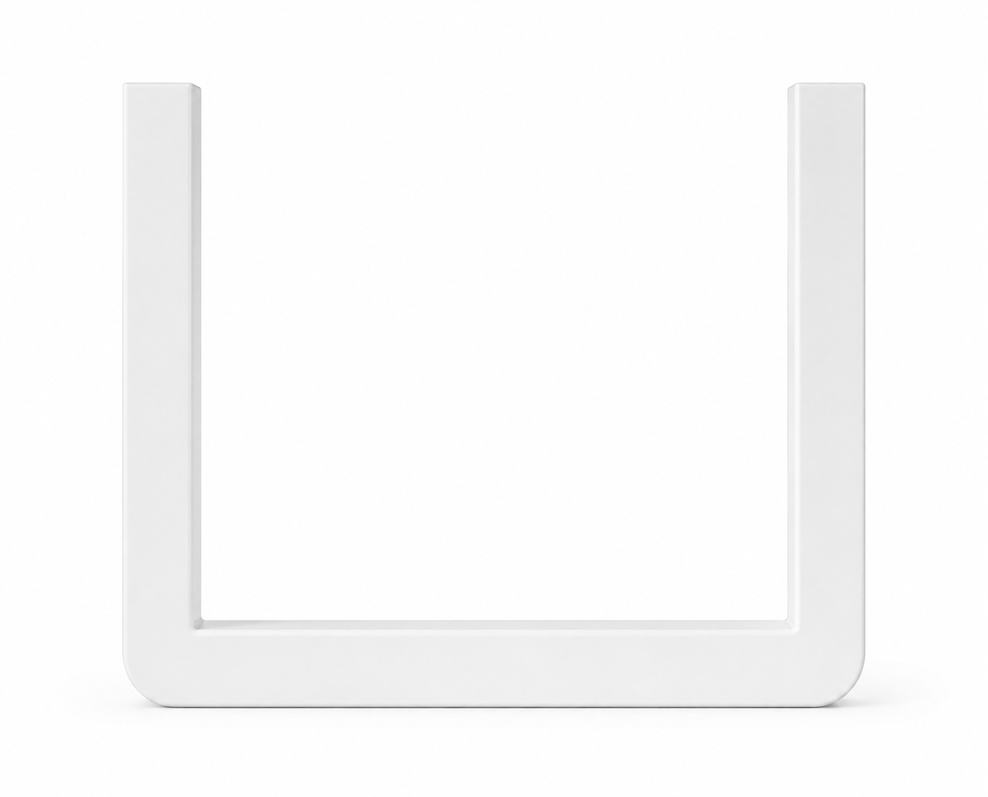 Front rozety pod syfon do szafki 200x100 mm. Estetyczna maskownica wycięcia w płycie meblowej do kuchni i łazienki.