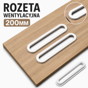 Rozeta wentylacyjna 200 mm do płyty 18 mm – zastosowanie w meblach